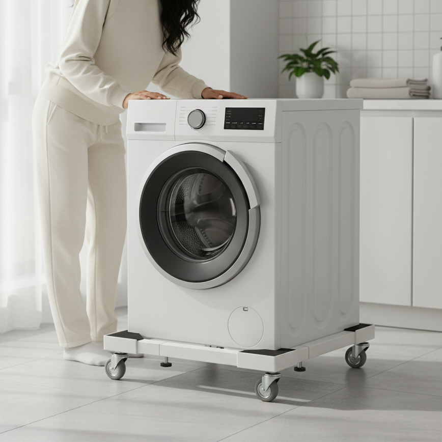 Washing Machine Stand with Wheels - قاعدة غسالة متحرك