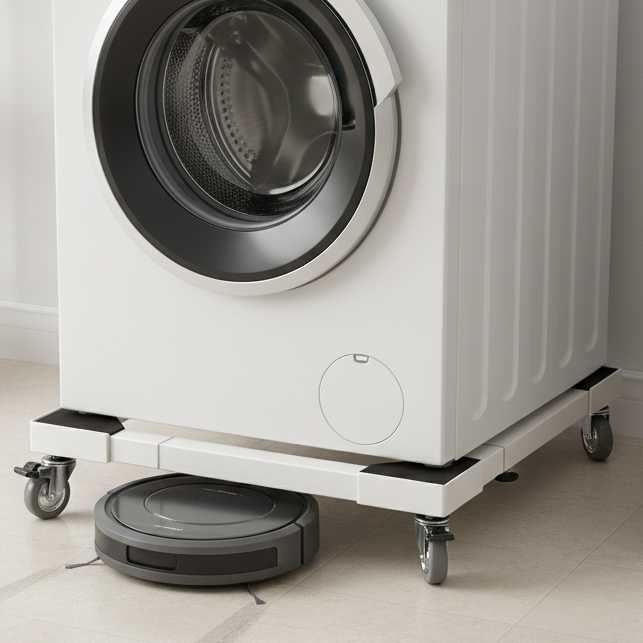 Washing Machine Stand with Wheels - قاعدة غسالة متحرك