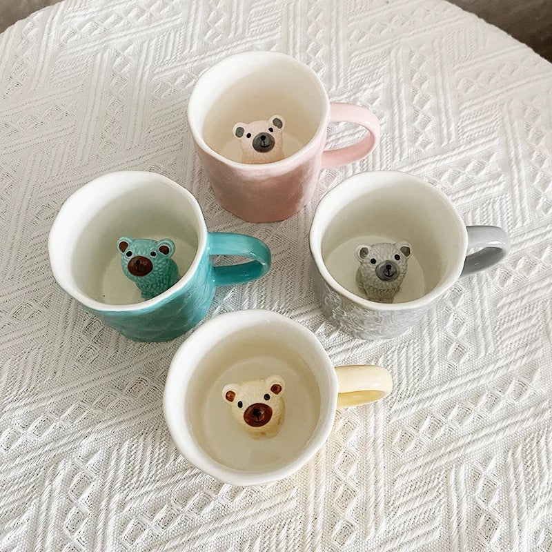 Collection of bear mugs