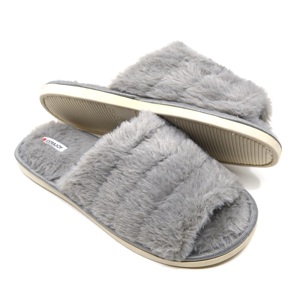 Mens Faux Fur Slipper ExtraJoy