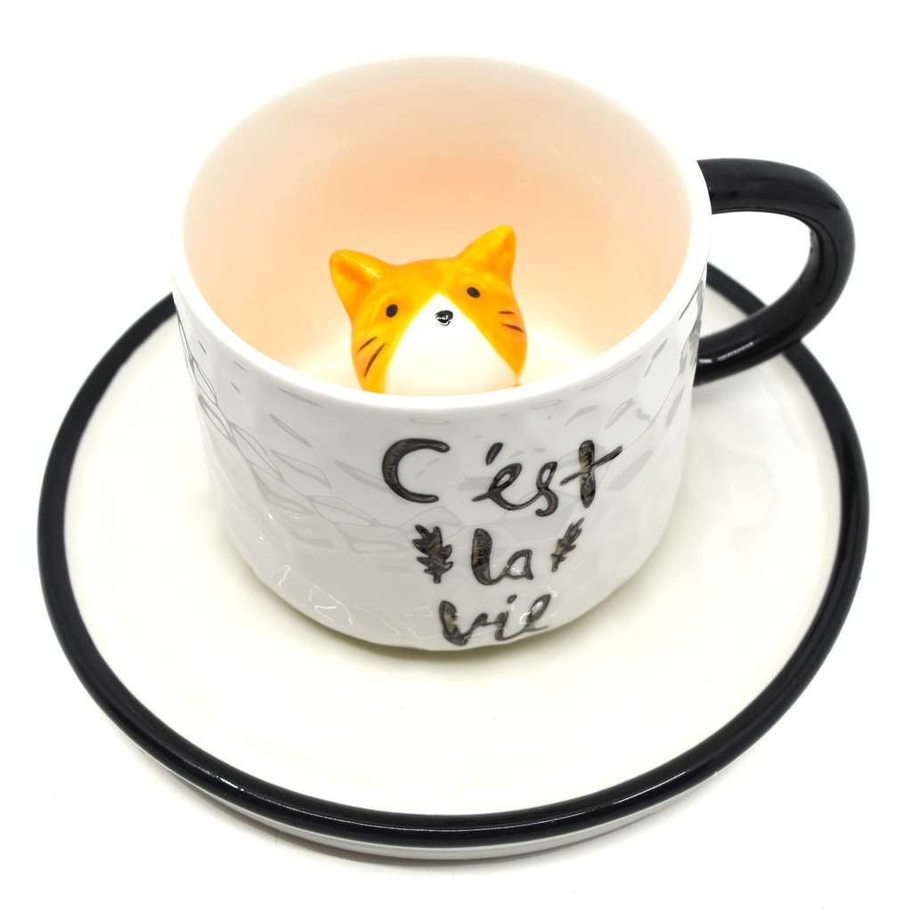 3D cat mug