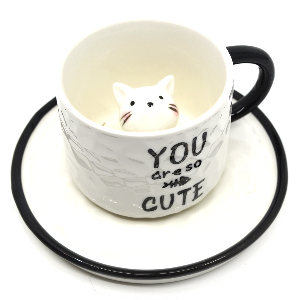 3D cat mug