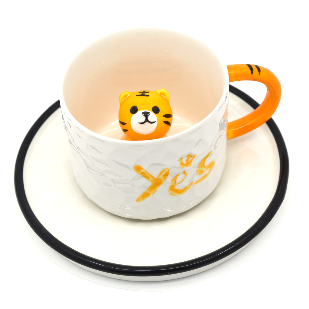 3D tiger mug