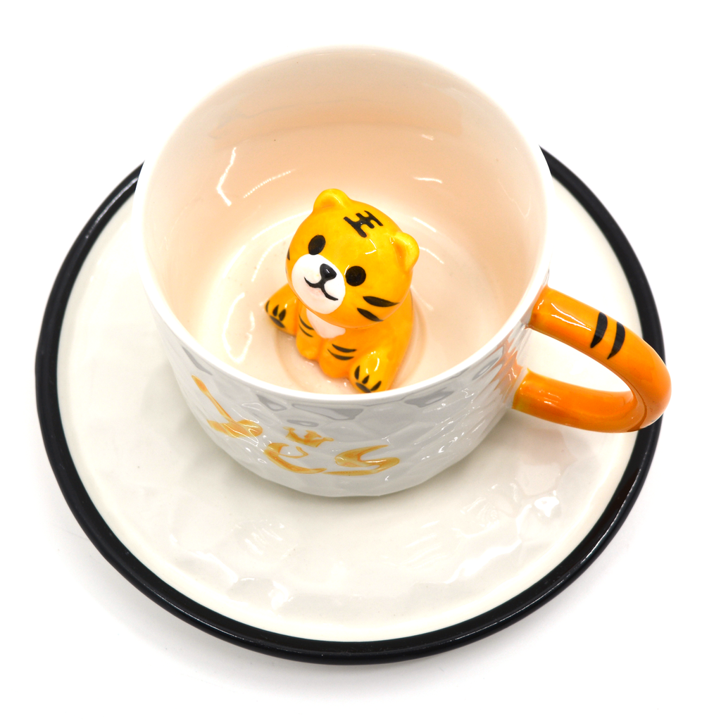 3D tiger mug