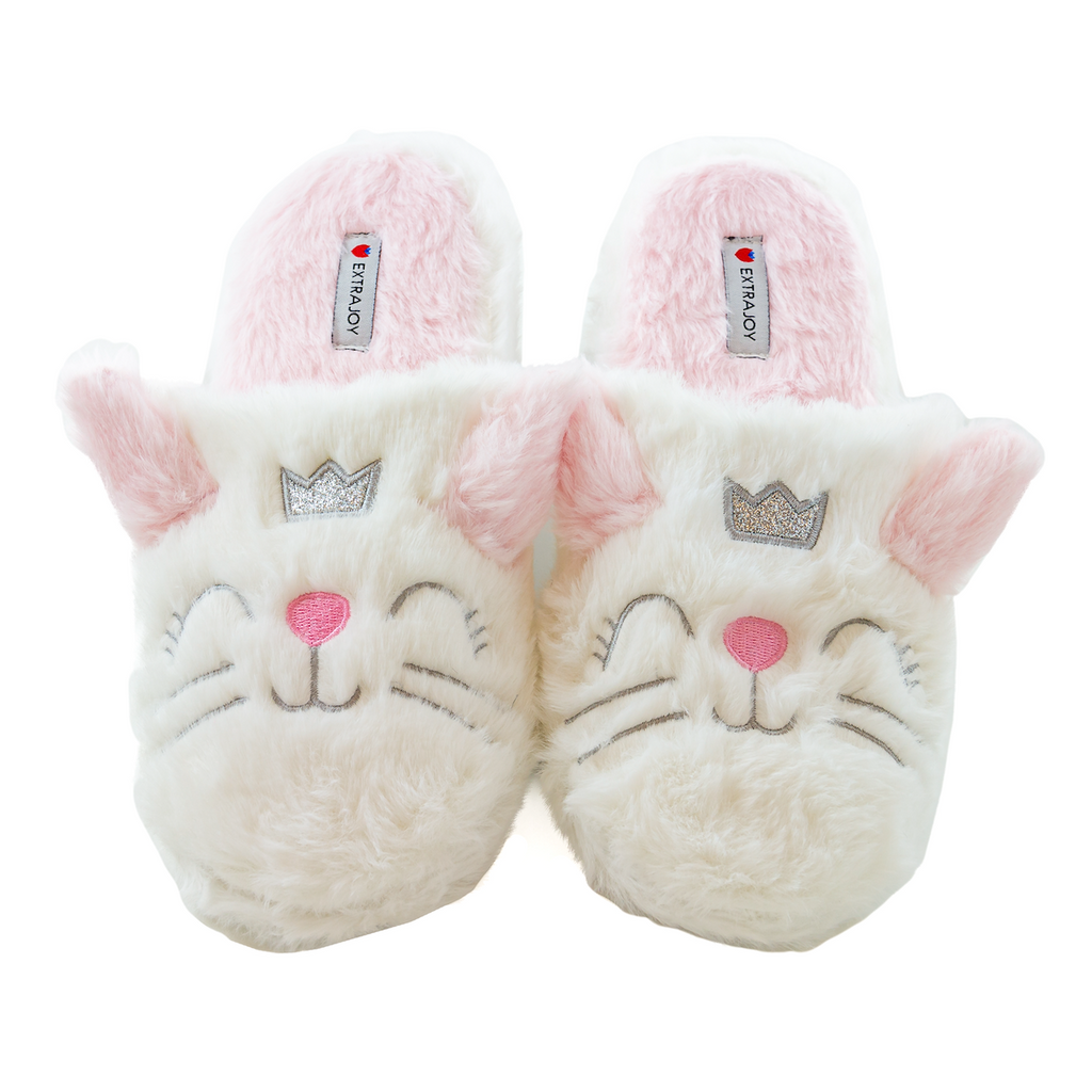 Cat Slippers (White)